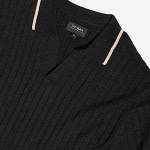 The Tie Bar Ribbed Polo Sweater Vintage Style Men's XL